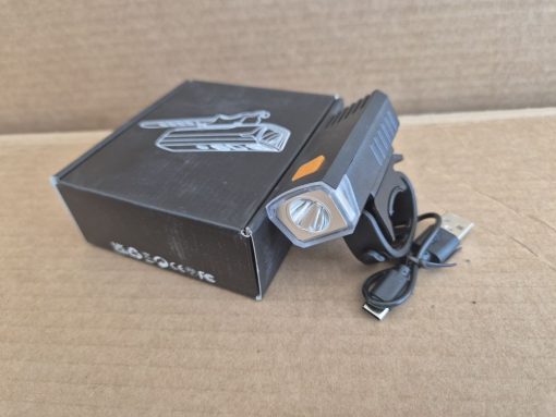 Light with mount on front handle. Usb charger