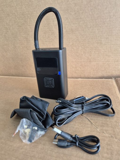 Portable tire inflator air compressor