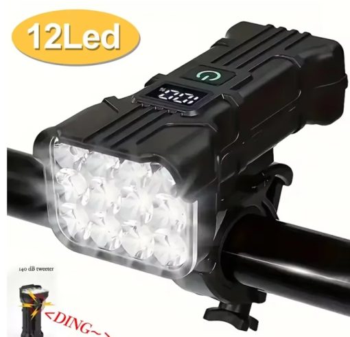 Bright Light Front bicycle with usb charger. Adjustable on front steering wheel - Image 3