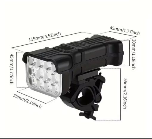 Bright Light Front bicycle with usb charger. Adjustable on front steering wheel - Image 2
