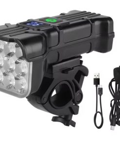 Bright Light Front bicycle with usb charger. Adjustable on front steering wheel