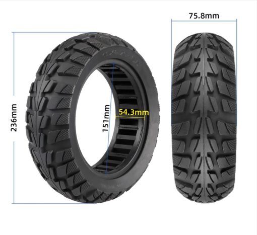 Scooter 10*2.75 Honeycomb Solid Tire With Installation for KUGOO G Booster and G2 Pro Haerlags H6 Evercross Scooter 10 Inch Scooter Tire - Image 5
