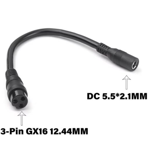 DC 5.5MM To GX16 DC Connector Cable Adapter