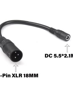 DC 5.5MM To XLR 3 pin DC Connector Cable Adapter For Electric Scooter Bicycle Car For Persistence Durable Connector