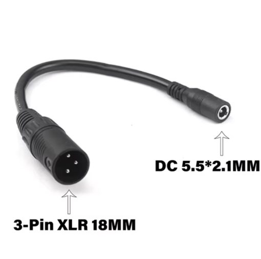 DC 5.5MM To XLR 3 pin DC Connector Cable Adapter For Electric Scooter Bicycle Car For Persistence Durable Connector