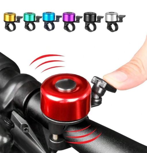 Mini Bicycle Bell, Clear & Loud Sound, Spring-Loaded Ringing, Mountain Bike Bell Horn, Cycling Accessory, Colorful Safety Bell