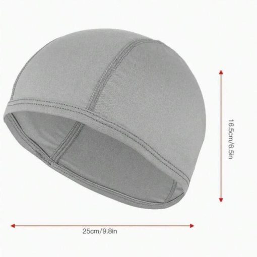 1pc Cooling Dome Skull Cap: Sweat-Wicking Helmet Liner For Motorcycle & Cycling Hat - Image 2