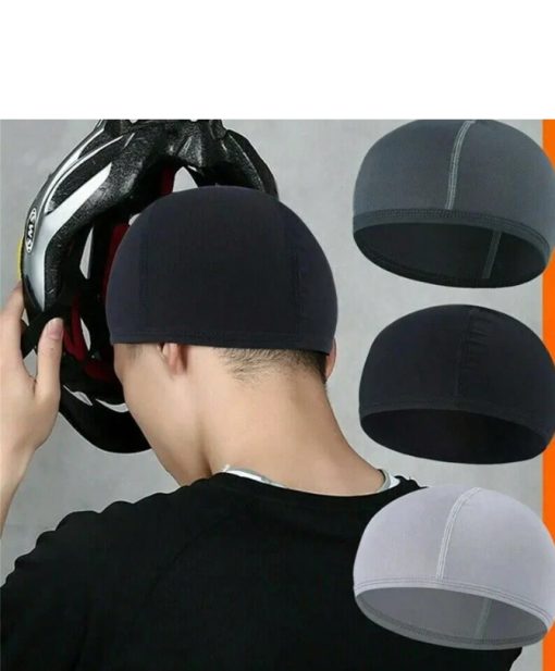 1pc Cooling Dome Skull Cap: Sweat-Wicking Helmet Liner For Motorcycle & Cycling Hat