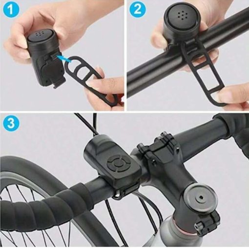 Bike Horn High Decibel Universal Warning Sound Bicycle Bell For Mountain & Road Bike - Image 2